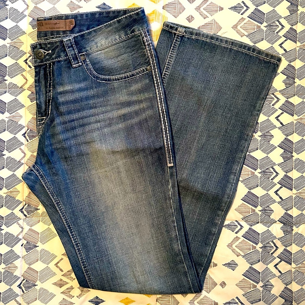 Rock & Roll Denim Men's Medium Wash Bootcut Jeans 34x36